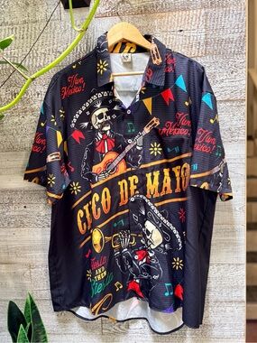 Hardaddy | "Cinco de Mayo" Lightwight Hawaiian-Style Resort Shirt - XL